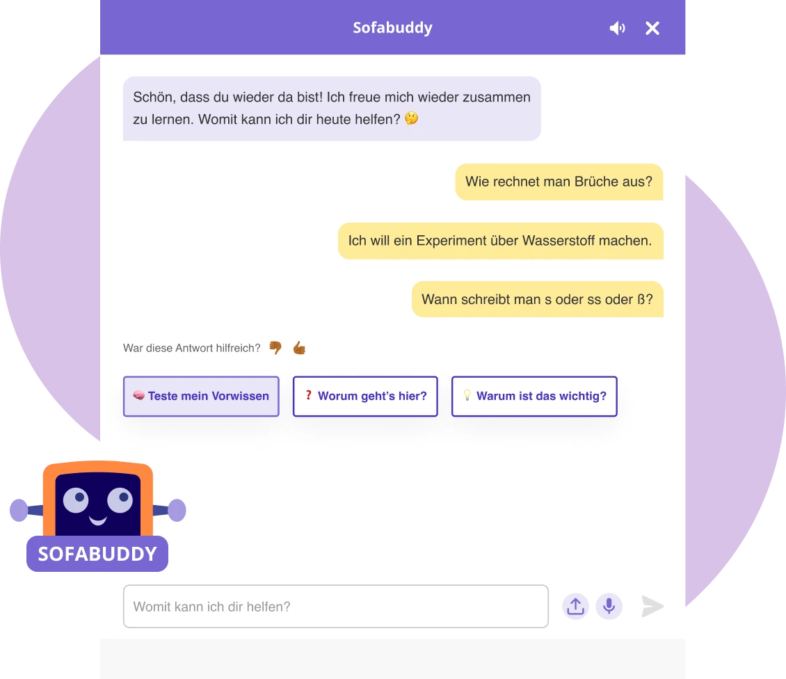 Beispiel vom Sofabuddy Chatfenster
